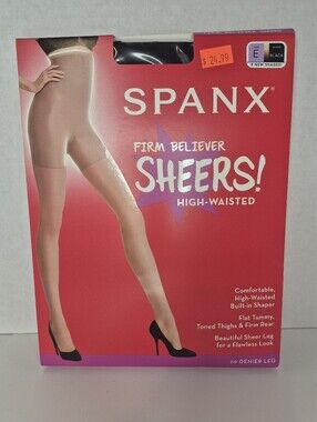 NEW - SPANX High-Waisted Sheer Tights in Black